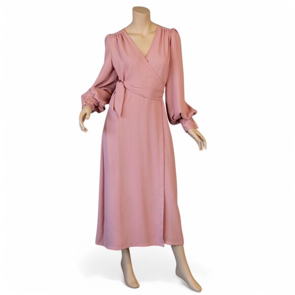 WOO WOO BOUTIQUE Ossie Pink Wrap Dress * One Size - Picture 3 of 17